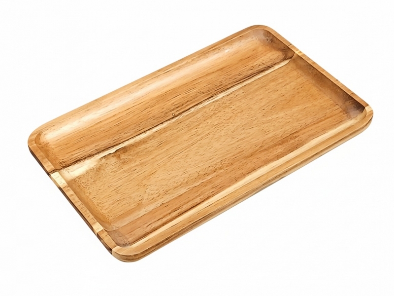 Superior Rectangular Acacia Wood Appetizer Tray